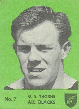1968 Playtime Rugby Gum Famous Rugby Players - Green #7 Grahame Thorne Front